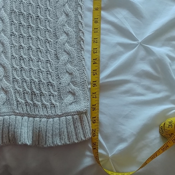 ➡️ ZARA OVERSIZED CABLE KNIT faux fur collared Sweater - Picture 9 of 11